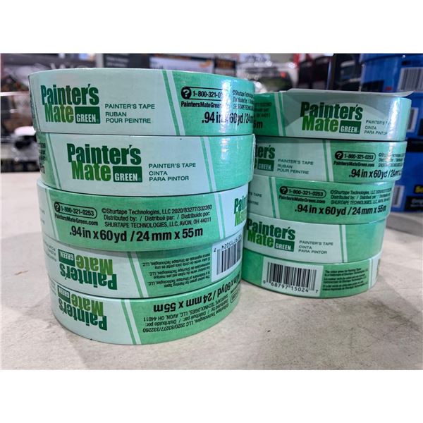 Lot of 10 Painters Mate Green - 10x (0.94x60yd)