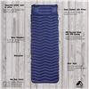 Image 3 : Unigear Ultralight Inflatable Sleeping Pad - Navy