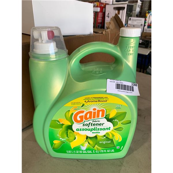 Gain with fabric Softener Laundry Detergent 5.03L