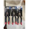 Image 1 : Maximum 7" Internal Straight Snap Ring Pliers x's 3