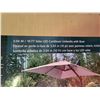 Image 3 : 3.04M/10'  Solar LED Cantilever Umbrella With Base