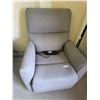 Image 1 : Gray Upholstered Electric Recliner Chair