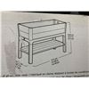 Image 3 : 110L Self Watering Raised Planter Box with Storage Shelf & Drain Plug