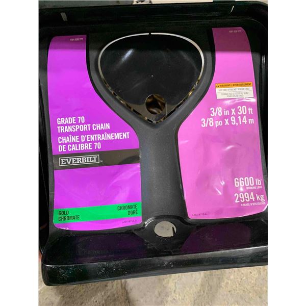 Everbilt Grade 70 Gold Chromate Transport Chain 3/8" x 30 ft