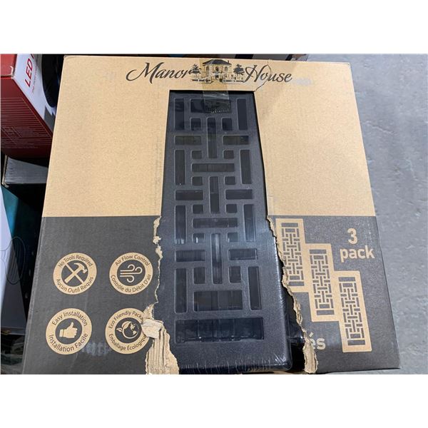 Manor House 3 x 10 inch register vents