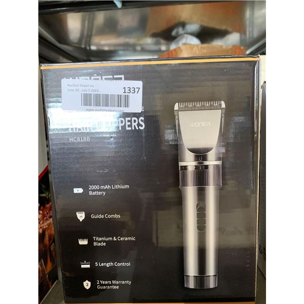 Woner Lithium Trimmer clippers Stainless Steel Adjustable