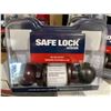 Image 2 : Weiser Safe Lock Keyed Entry Handle in Black/Brown   - Lot of 2