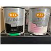 Image 2 : CIL Premium Platinum Interior Latex Paint, contractors pack of 6 x 3.78L - white & black