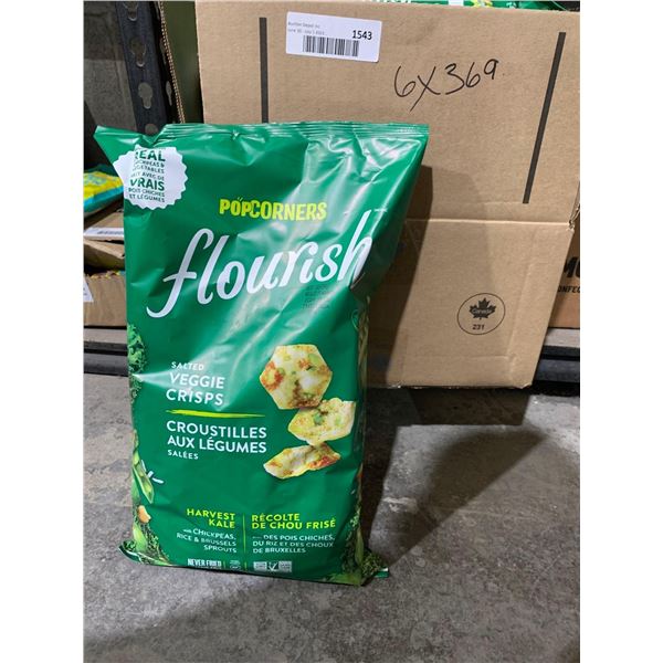 Popcorners Flourish Veggie Crisps Lot of 6 bags