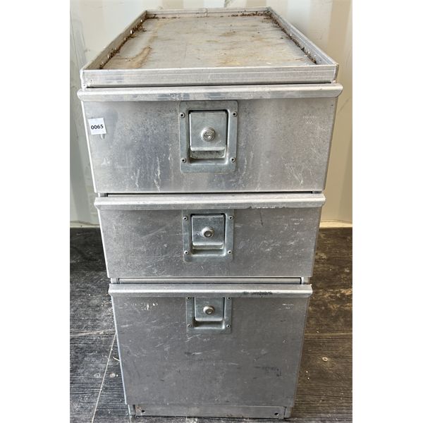 3 DRAWER ALUMINUM CABINET