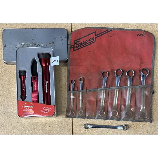 LOT OF 2 - SNAP-ON STANDARD BOX END WRENCHES & GIFT SET