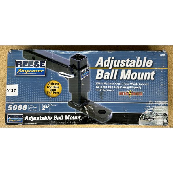 REESE ADJ BALL MOUNT - NEW IN BOX