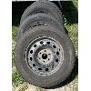 Image 1 : SET OF 4 GENERAL WINTER TIRES ON STEEL RIMS - 265/65 R18