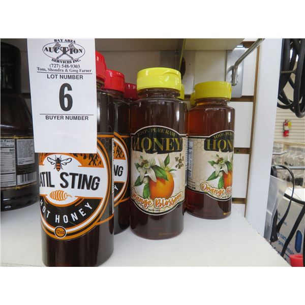 9-Datil Sting Hot Honey & Orange Blossom Pure Honey - 9 X $