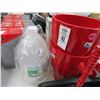 Image 1 : Red Ice Buckets & Hand Sanitizer