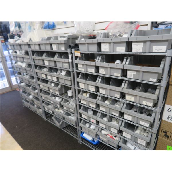 3-Metro Rack w/PVC Fittings - 3 X