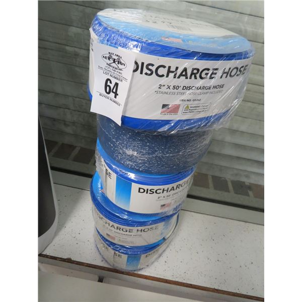 5-Quaker Plastic 50' Discharge Hose - 5 X $