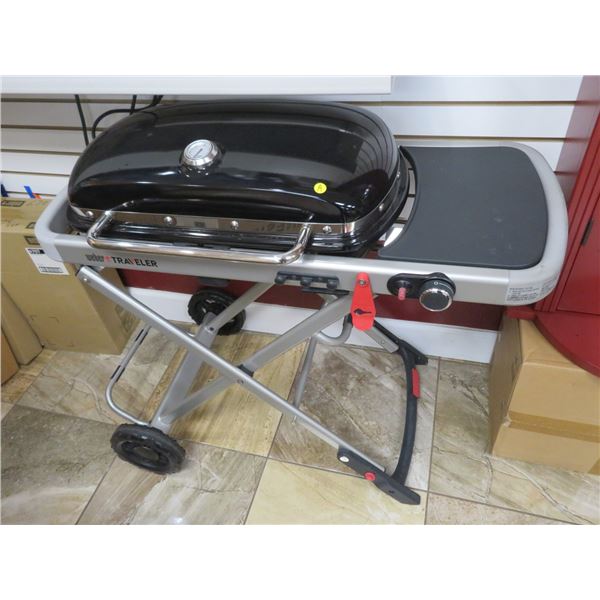 Weber Blk/Red Traveler Portable Grill