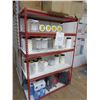Image 2 : 4-Red Heavy Duty 5 Shelf Racks - 4 X $