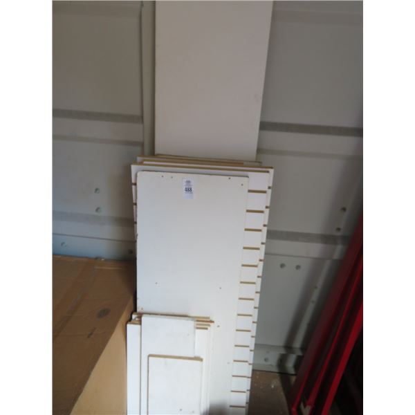 Lot of White Panel Shelving and Planks 2' x 4'