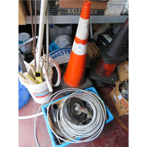 Lot of Conduit, Cones