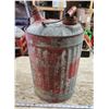 Image 2 : 5 Gal Vintage red galvanized steel gasoline can