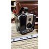 Image 4 : Vintage Brownie Hawkeye camera, with flash and extra film - comes with lovely leather carrying case