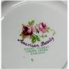 Image 3 : Lot of Royal Albert American Beauty Crown China - 22 Saucers, 24 cups, Teapot, Tray, Sugar and 2 Cre