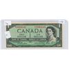 Image 1 : 1954 Canadian 1 Dollar Bill - Replacement Note