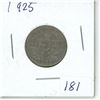 Image 1 : 1925 Canadian 5 Cent Coin