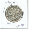 Image 1 : 1957 Canadian 50 Cent Coin