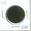 Image 1 : 1852 Quebec Half Penny Token