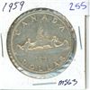 Image 1 : 1959 Canadian Silver Dollar