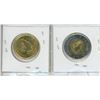 Image 2 : 2020 Canadian Bill Reid Colored Toonie and 1945-2020 Canadian UN Charter Loonie