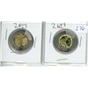 Image 1 : Pair of 2023 Canadian Indigenous People Day Toonies - 1 Colored, 1 Uncolored