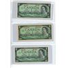 Image 1 : 3x 1967 Canadian 1 Dollar Bills