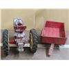 Image 3 : Vintage Case Tractor with Farm Trailer – Metal toy