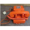 Image 2 : Vintage bright orange Phone with unique plug