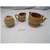 Image 2 : 3pc ceramic set - missing teapot lid - excellent condition