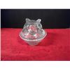 Image 3 : Vintage Clear Glass Bunny Rabbit Egg Dish