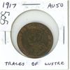 Image 1 : 1917 Canadian Large Cent. World War I Issue. AU-50 with Traces of Lustre.