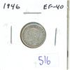 Image 1 : 1946 Canadian Silver 10 Cents. EF-40.