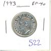 Image 1 : 1943 Canadian Silver 25 Cents. World War II issue. EF-40.