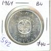 Image 1 : 1964 Canadian Silver Dollar. BU.