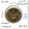 Image 1 : 2006 Loon Settling Dollar with Olympic Games symbols. MS-63 from an original roll.