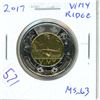 Image 1 : 2017 Vimy Ridge Toonie. Commemorates the great battle of World War I. MS-63.