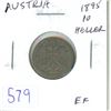 Image 1 : Austria. 1895 10 Heller. EF-40.