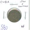 Image 1 : Cuba. 1920 5 Centavos. VF-20.