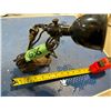 Image 1 : small adjustable steel lamp w/ cast bade, works