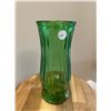 Image 1 : Vintage Green Glass Ribbed Vase by E.O Brody Co.